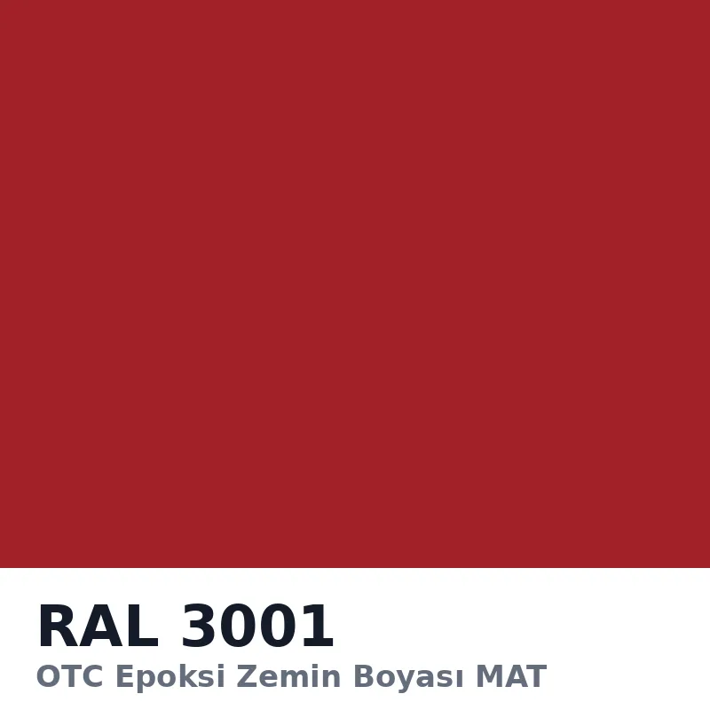 OTC Epoksi Zemin Boyası MAT 21kg + 3kg Takım RAL3001