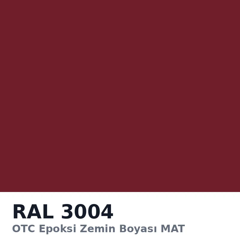 OTC Epoksi Zemin Boyası MAT 21kg + 3kg Takım RAL3004