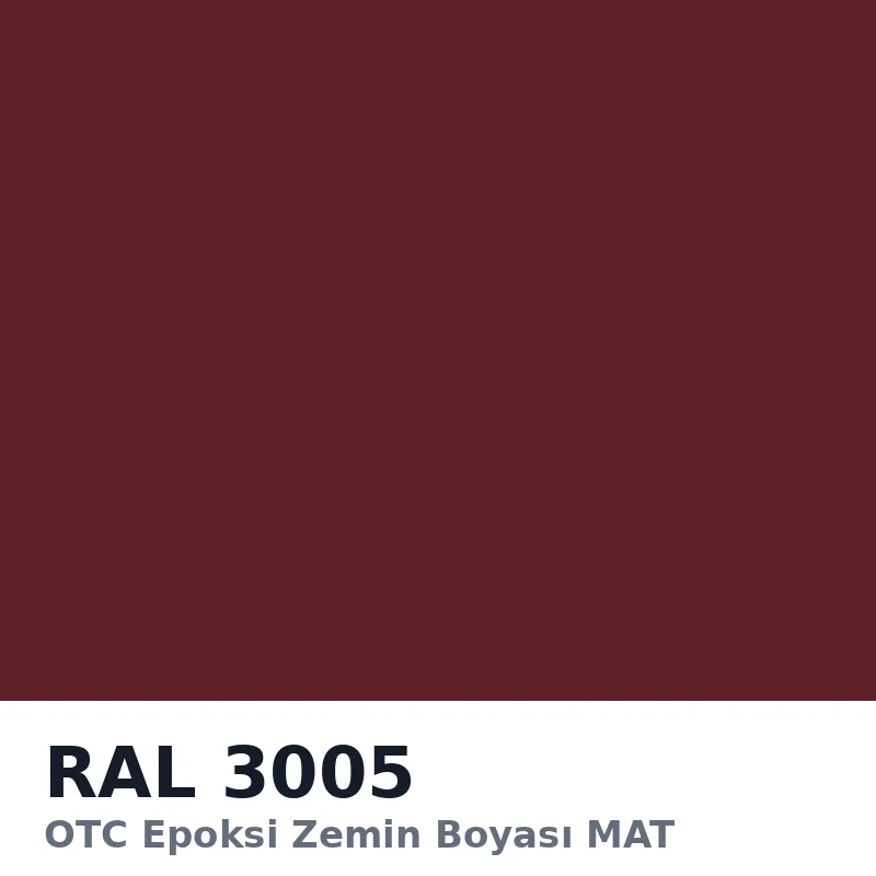 OTC Epoksi Zemin Boyası MAT 21kg + 3kg Takım RAL3005