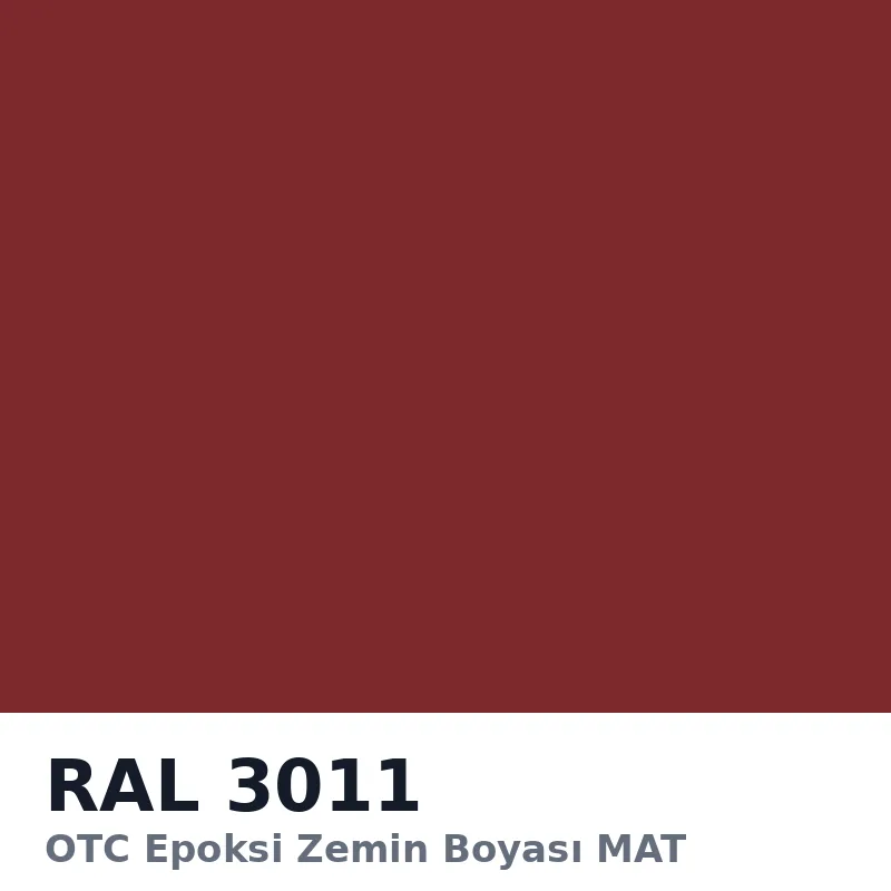 OTC Epoksi Zemin Boyası MAT 21kg + 3kg Takım RAL3011