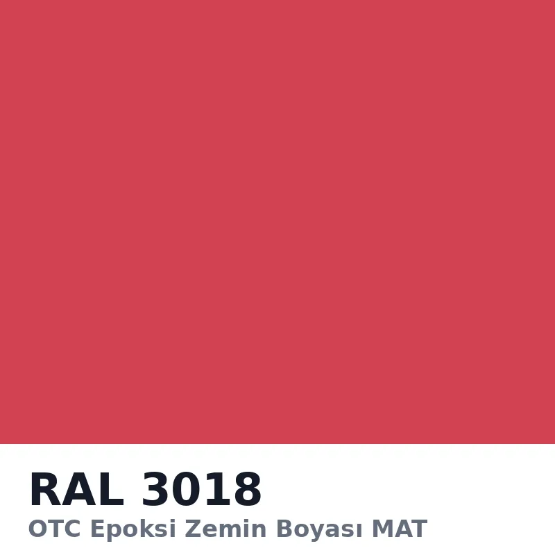 OTC Epoksi Zemin Boyası MAT 21kg + 3kg Takım RAL3018