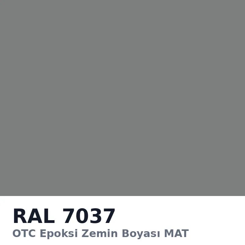 OTC Epoksi Zemin Boyası MAT 21kg + 3kg Takım RAL7037