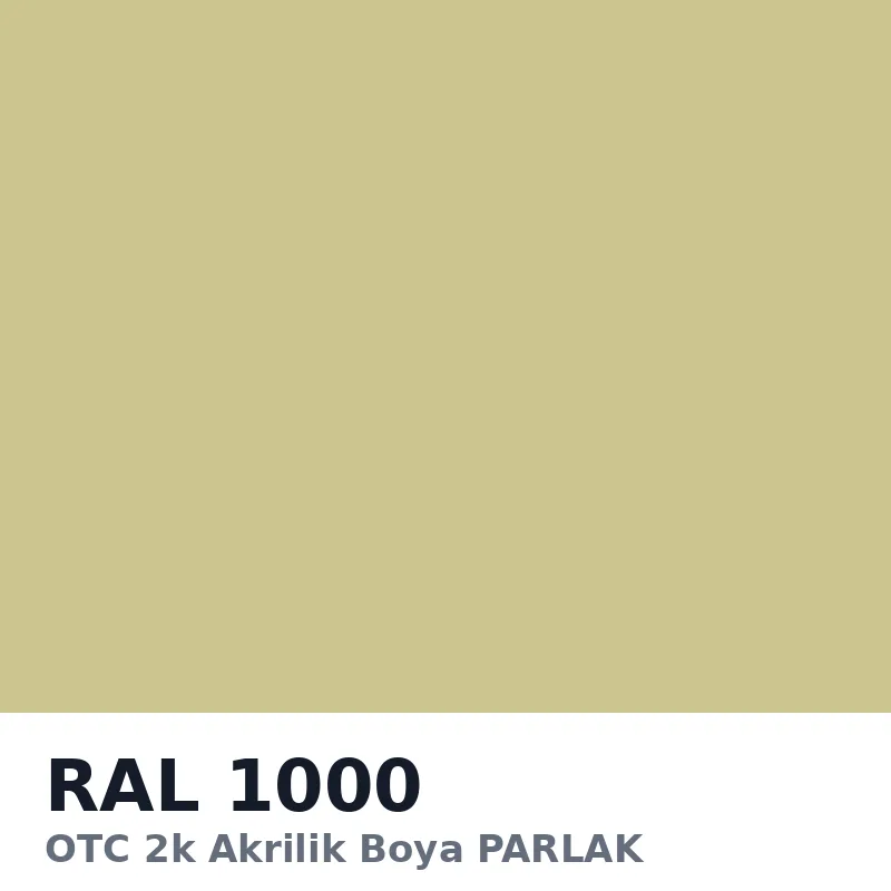 OTC 2k Akrilik Boya PARLAK 16 Kg RAL1000