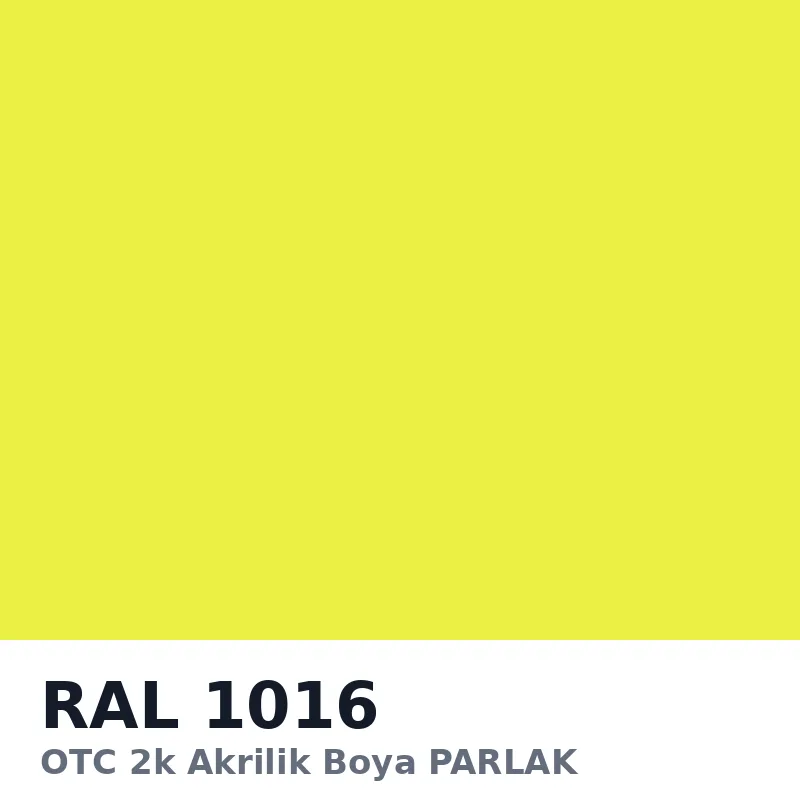 OTC 2k Akrilik Boya PARLAK 16 Kg RAL1016