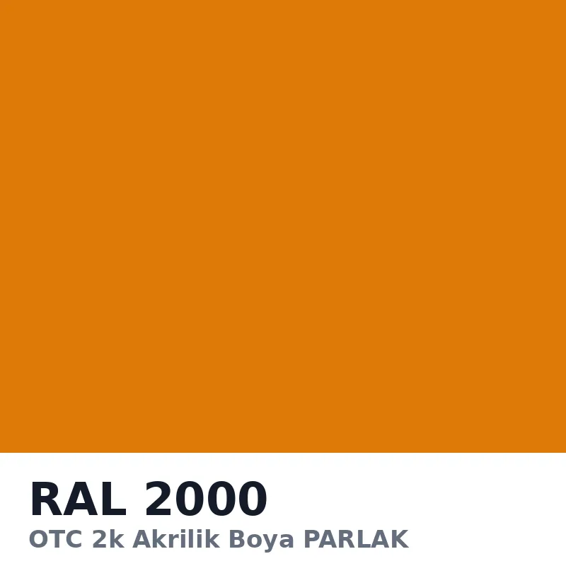 OTC 2k Akrilik Boya PARLAK 16 Kg RAL2000
