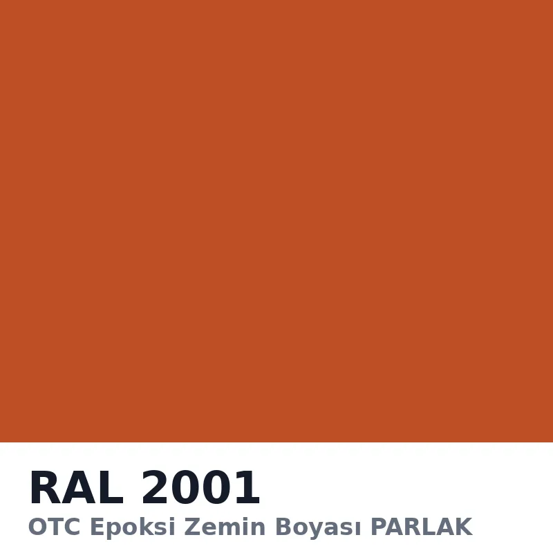 OTC Epoksi Zemin Boyası PARLAK 20kg + 4kg Takım RAL2001