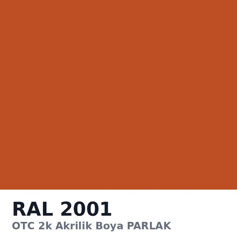 OTC 2k Akrilik Boya PARLAK 16 Kg RAL2001