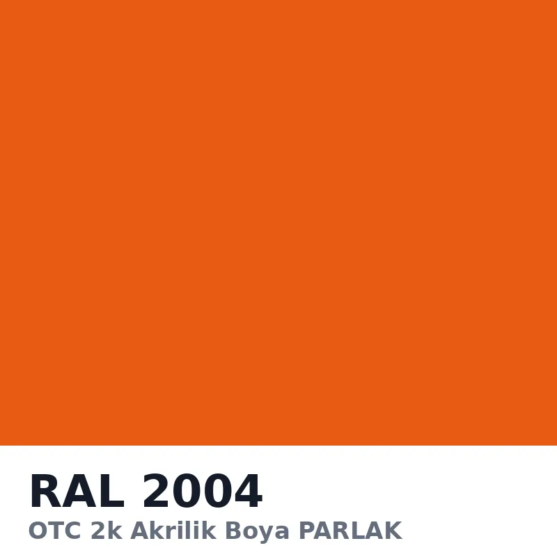 OTC 2k Akrilik Boya PARLAK 16 Kg RAL2004
