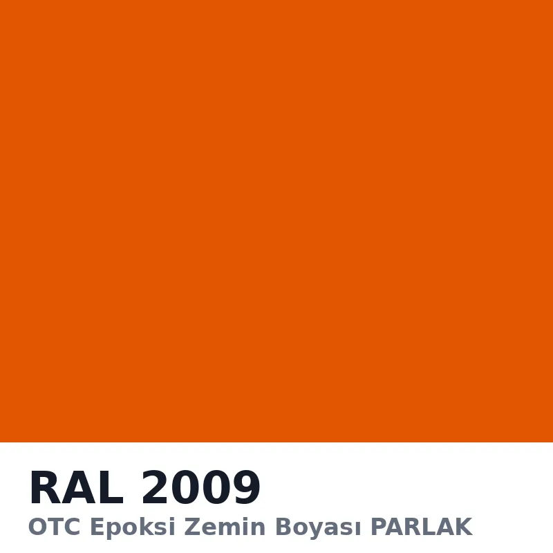 OTC Epoksi Zemin Boyası PARLAK 20kg + 4kg Takım RAL2009