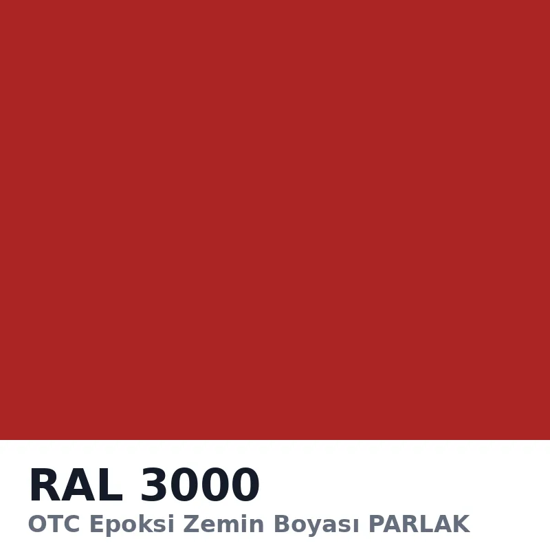 OTC Epoksi Zemin Boyası PARLAK 20kg + 4kg Takım RAL3000