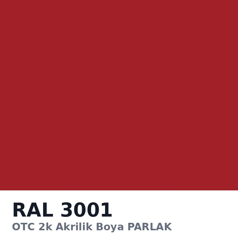 OTC 2k Akrilik Boya PARLAK 16 Kg RAL3001