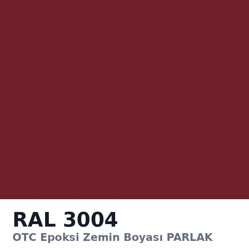 OTC Epoksi Zemin Boyası PARLAK 20kg + 4kg Takım RAL3004