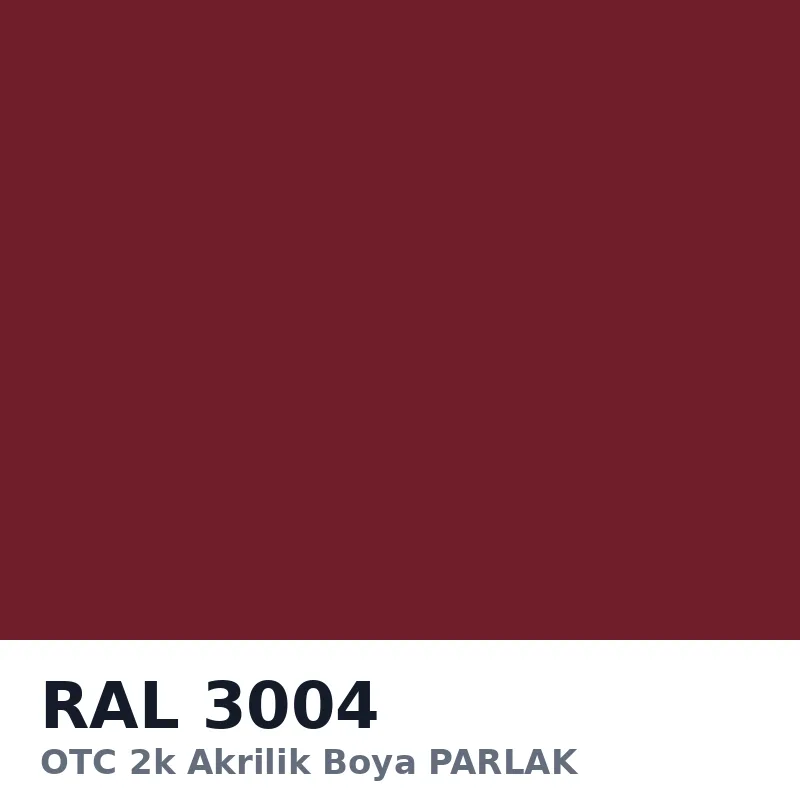 OTC 2k Akrilik Boya PARLAK 16 Kg RAL3004