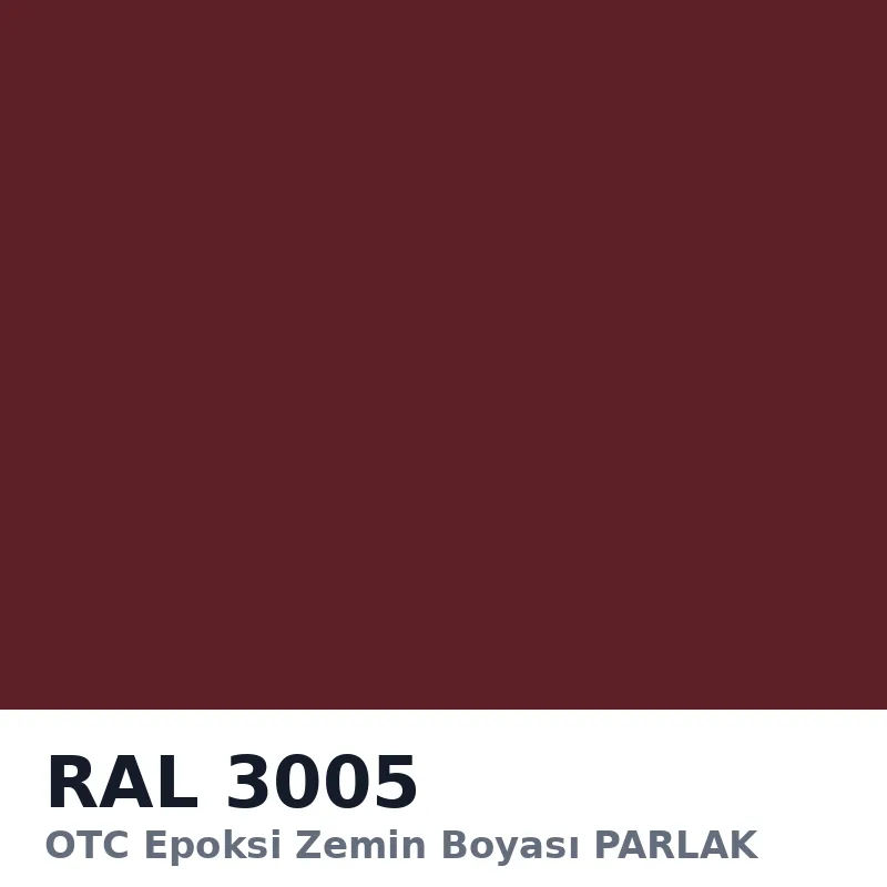 OTC Epoksi Zemin Boyası PARLAK 20kg + 4kg Takım RAL3005