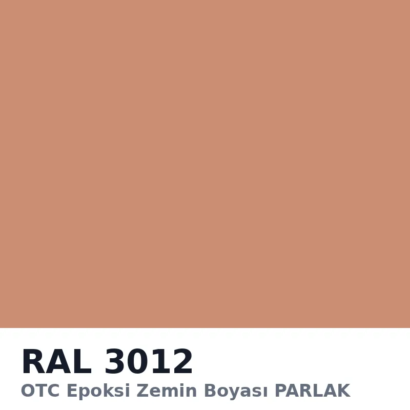 OTC Epoksi Zemin Boyası PARLAK 20kg + 4kg Takım RAL3012