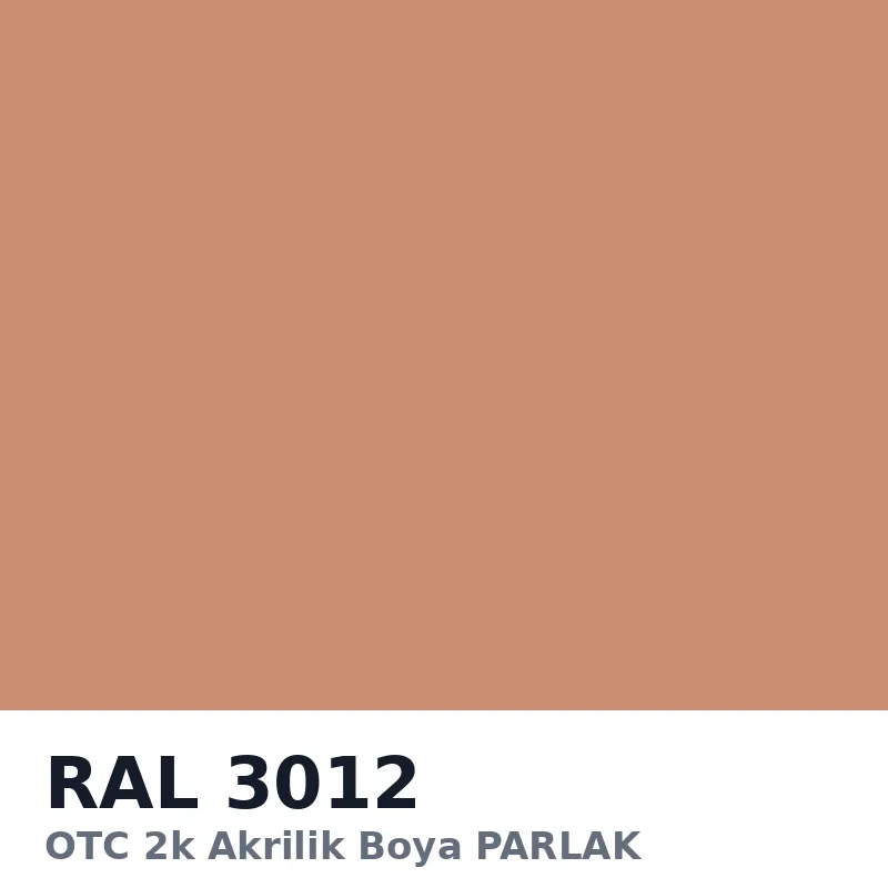 OTC 2k Akrilik Boya PARLAK 16 Kg RAL3012