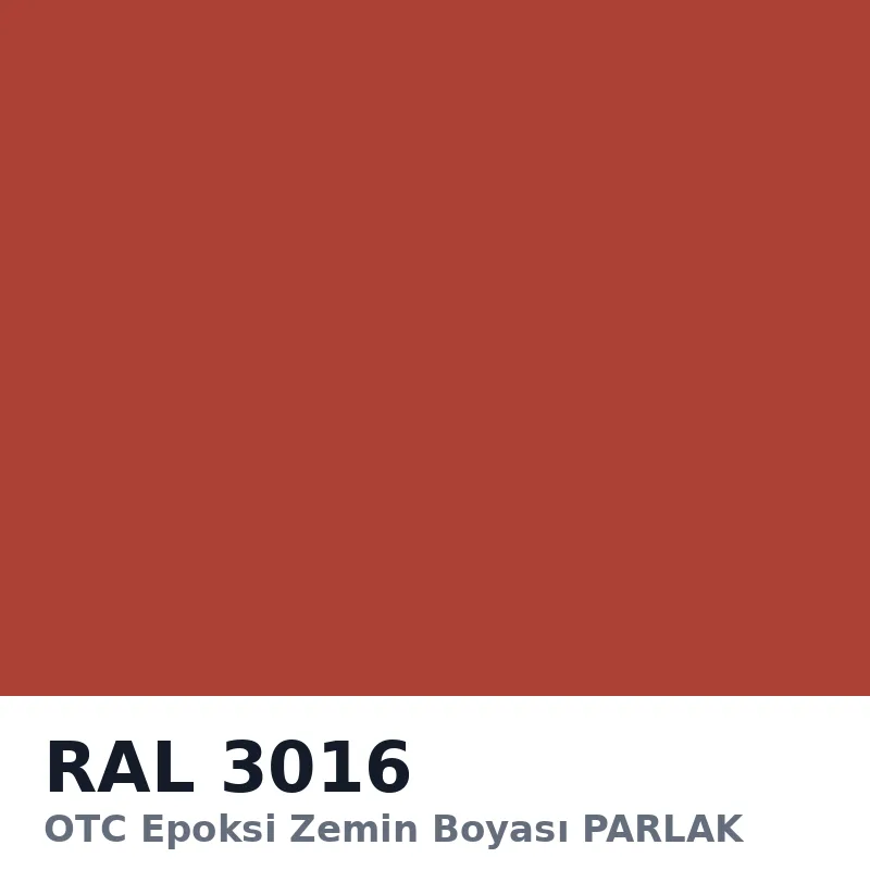 OTC Epoksi Zemin Boyası PARLAK 20kg + 4kg Takım RAL3016