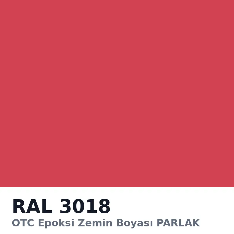 OTC Epoksi Zemin Boyası PARLAK 20kg + 4kg Takım RAL3018
