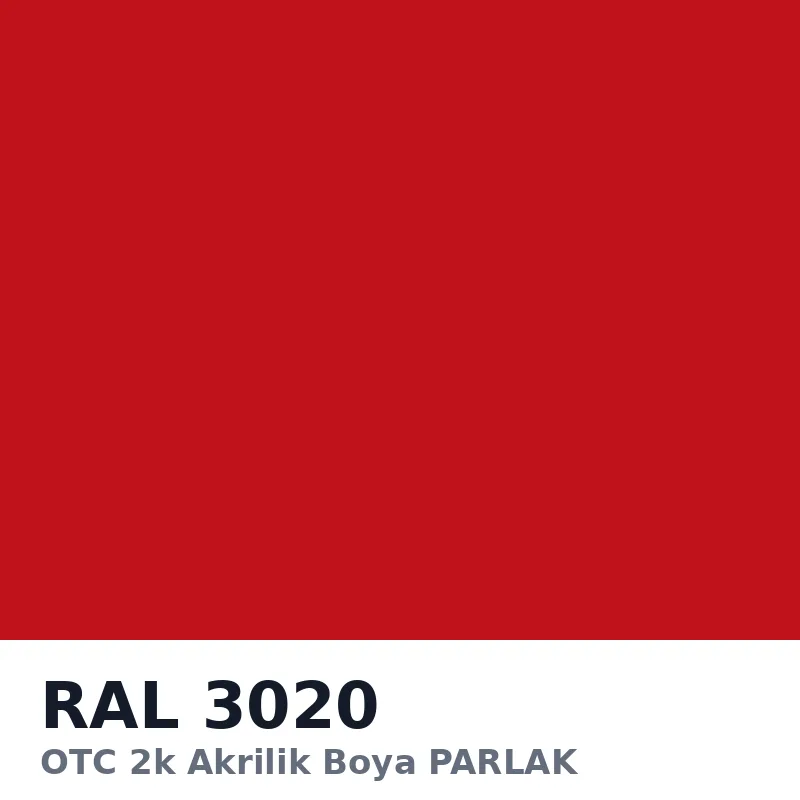 OTC 2k Akrilik Boya PARLAK 16 Kg RAL3020