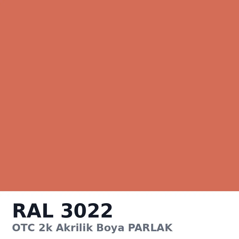 OTC 2k Akrilik Boya PARLAK 16 Kg RAL3022