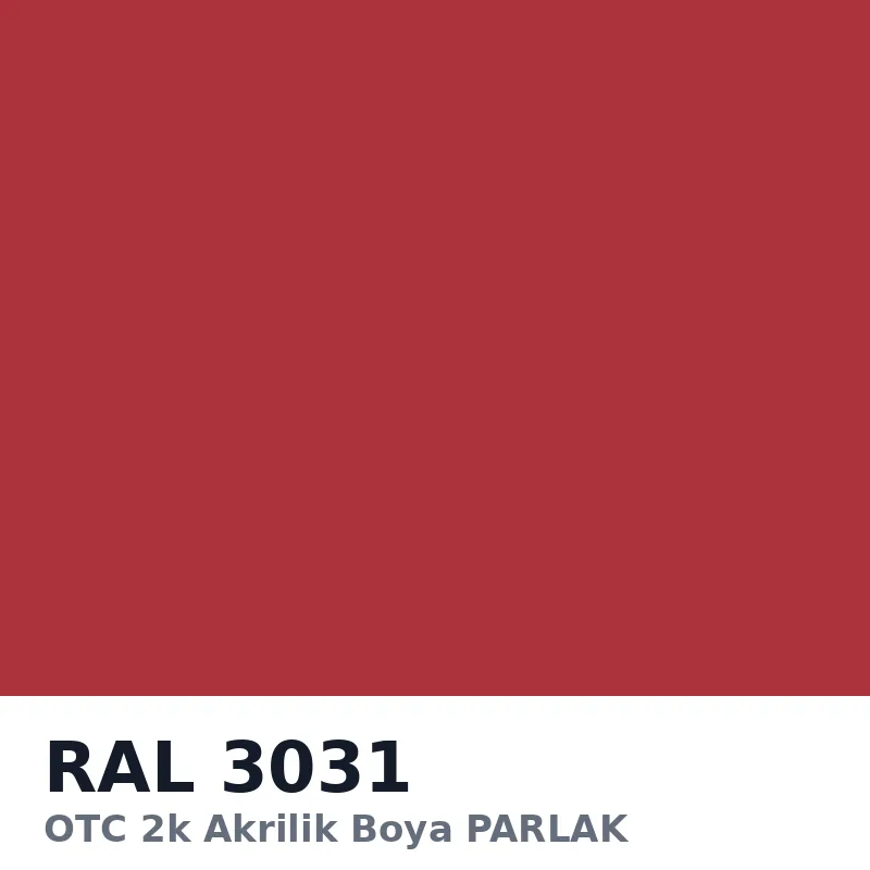 OTC 2k Akrilik Boya PARLAK 16 Kg RAL3031