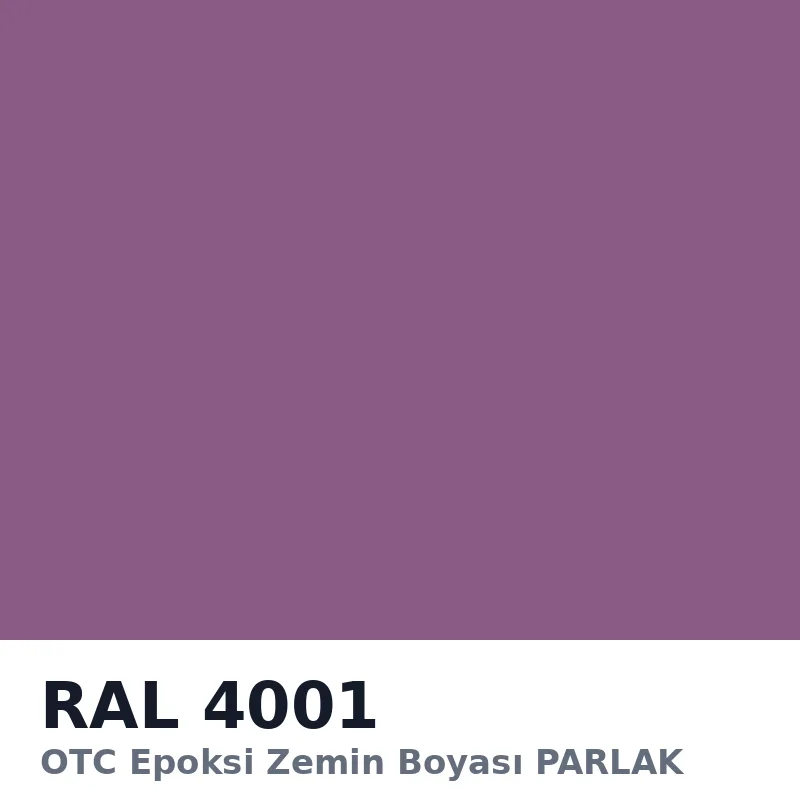 OTC Epoksi Zemin Boyası PARLAK 20kg + 4kg Takım RAL4001