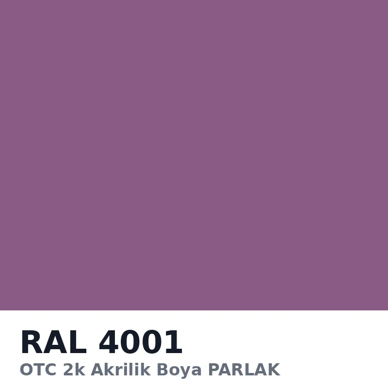 OTC 2k Akrilik Boya PARLAK 16 Kg RAL4001
