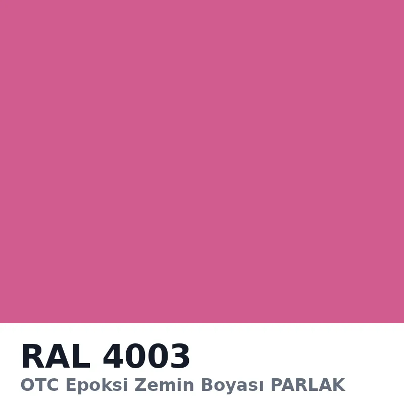 OTC Epoksi Zemin Boyası PARLAK 20kg + 4kg Takım RAL4003
