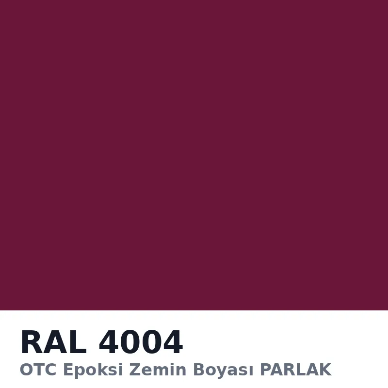 OTC Epoksi Zemin Boyası PARLAK 20kg + 4kg Takım RAL4004