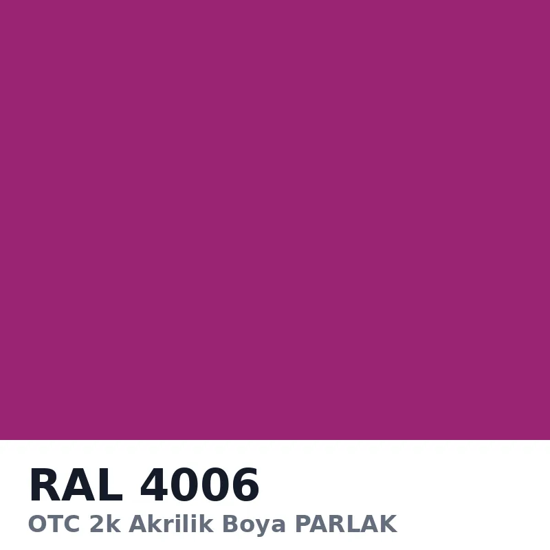 OTC 2k Akrilik Boya PARLAK 16 Kg RAL4006