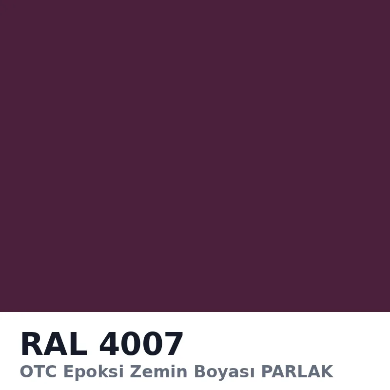 OTC Epoksi Zemin Boyası PARLAK 20kg + 4kg Takım RAL4007