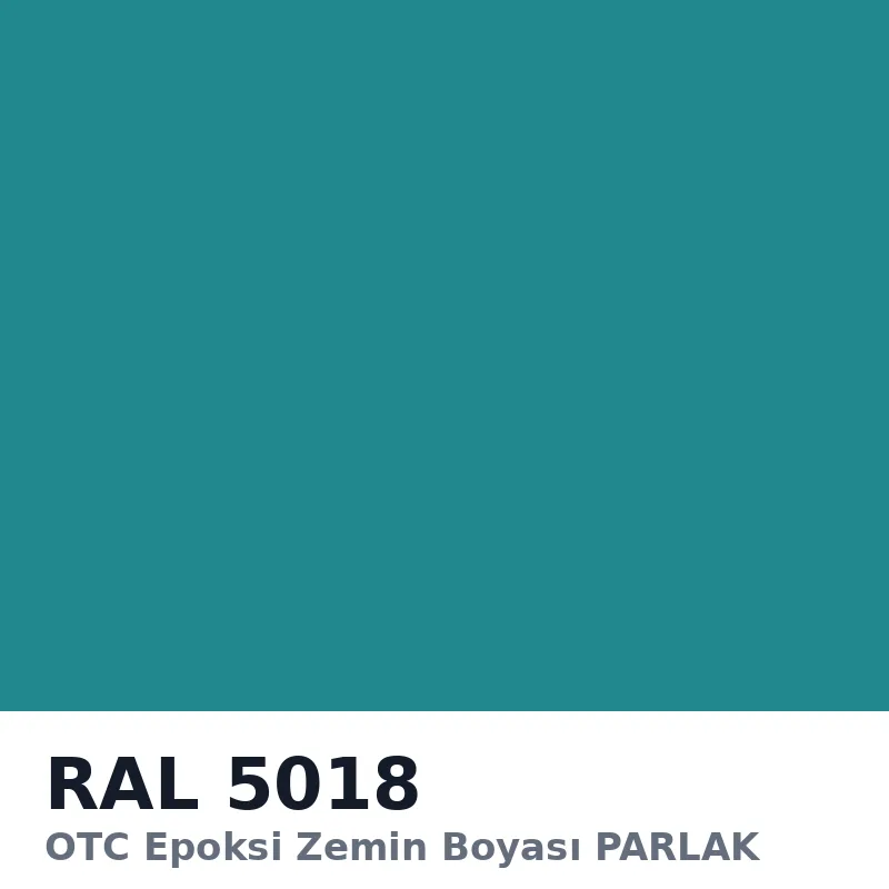 OTC Epoksi Zemin Boyası PARLAK 20kg + 4kg Takım RAL5018