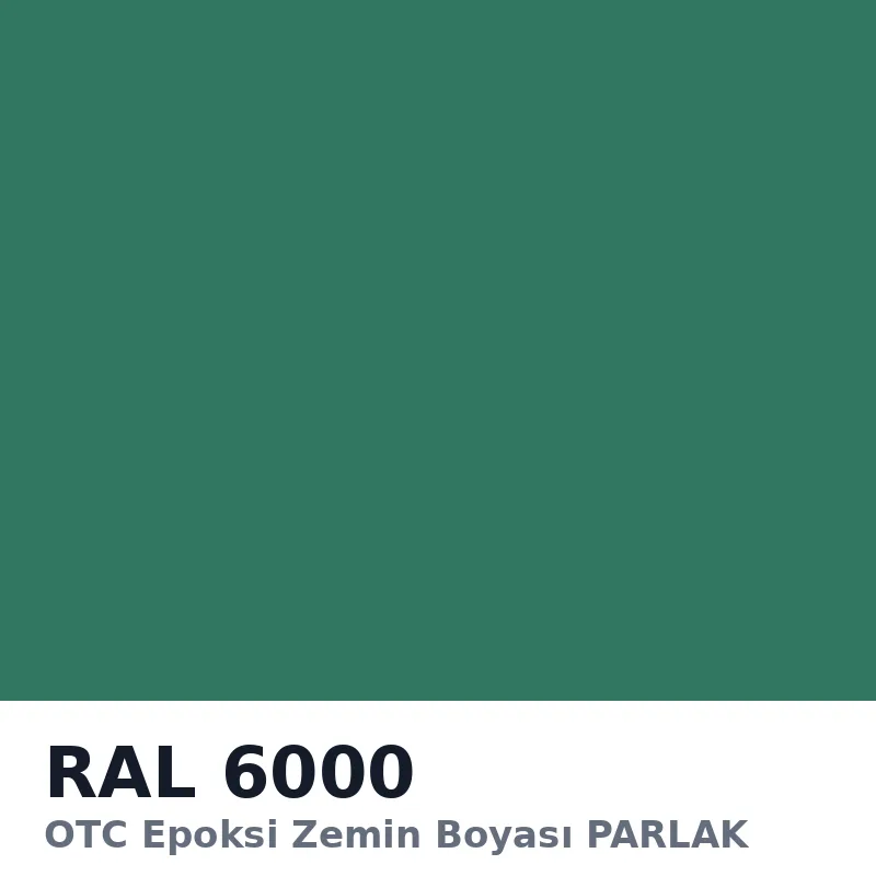 OTC Epoksi Zemin Boyası PARLAK 20kg + 4kg Takım RAL6000