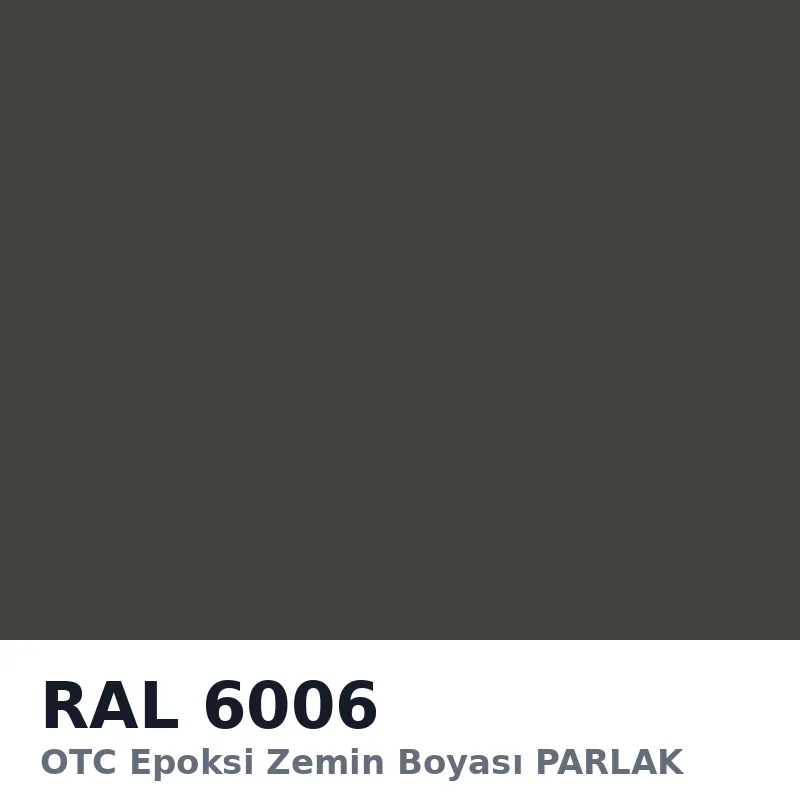 OTC Epoksi Zemin Boyası PARLAK 20kg + 4kg Takım RAL6006
