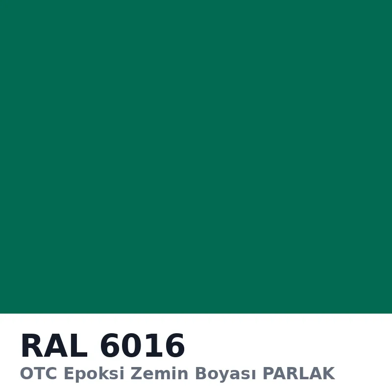 OTC Epoksi Zemin Boyası PARLAK 20kg + 4kg Takım RAL6016