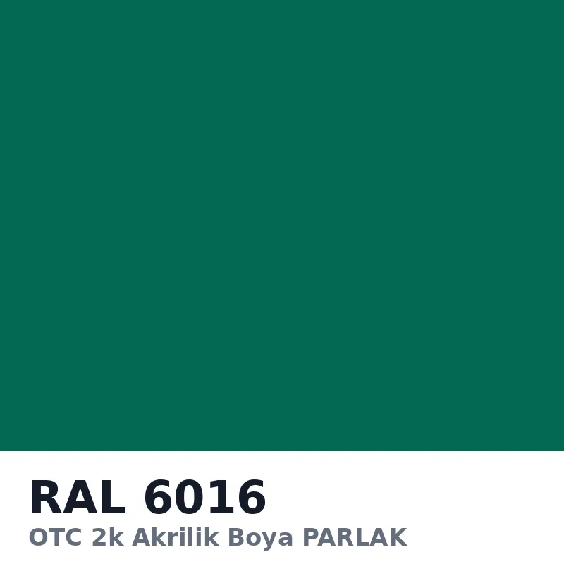 OTC 2k Akrilik Boya PARLAK 16 Kg RAL6016