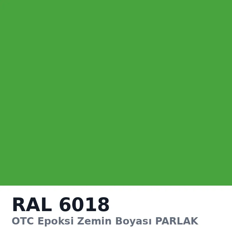 OTC Epoksi Zemin Boyası PARLAK 20kg + 4kg Takım RAL6018