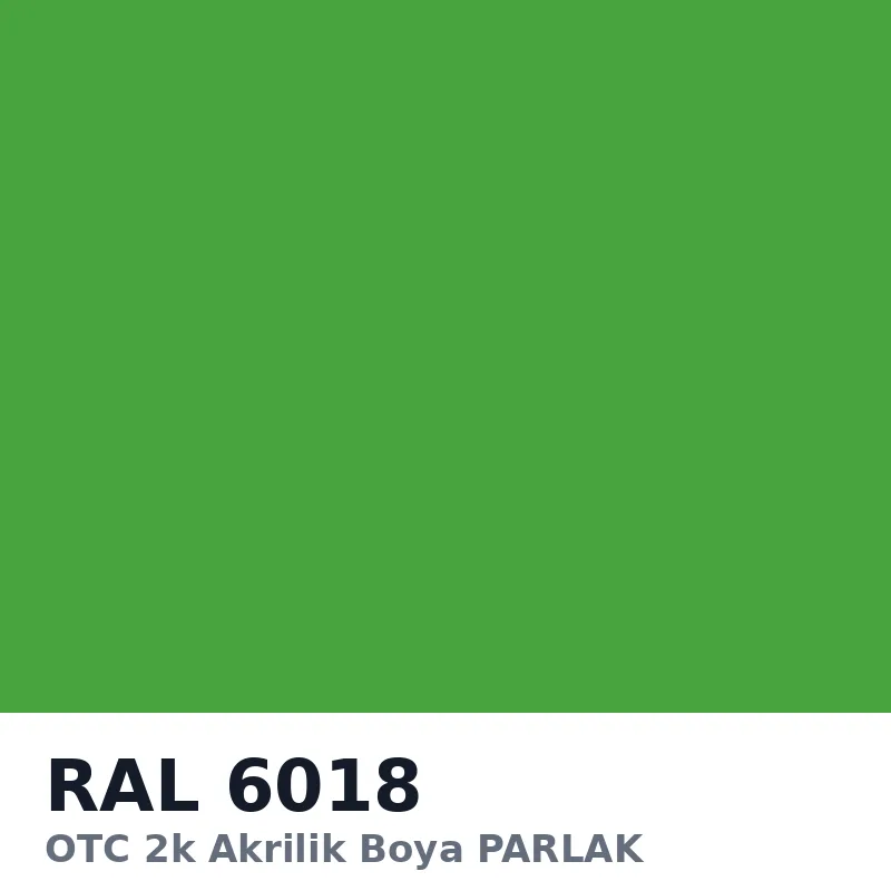 OTC 2k Akrilik Boya PARLAK 16 Kg RAL6018