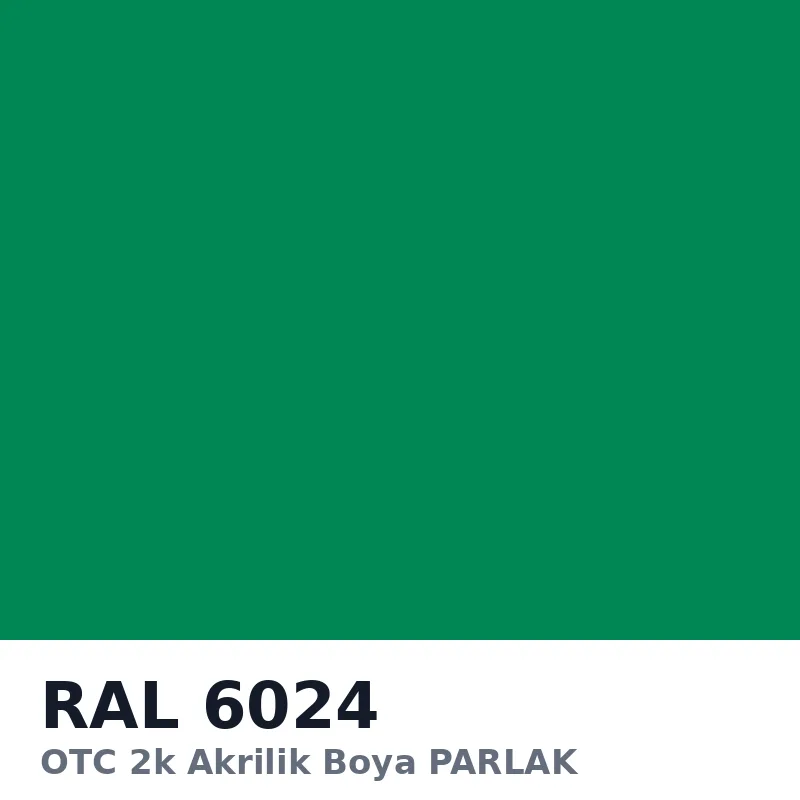 OTC 2k Akrilik Boya PARLAK 16 Kg RAL6024