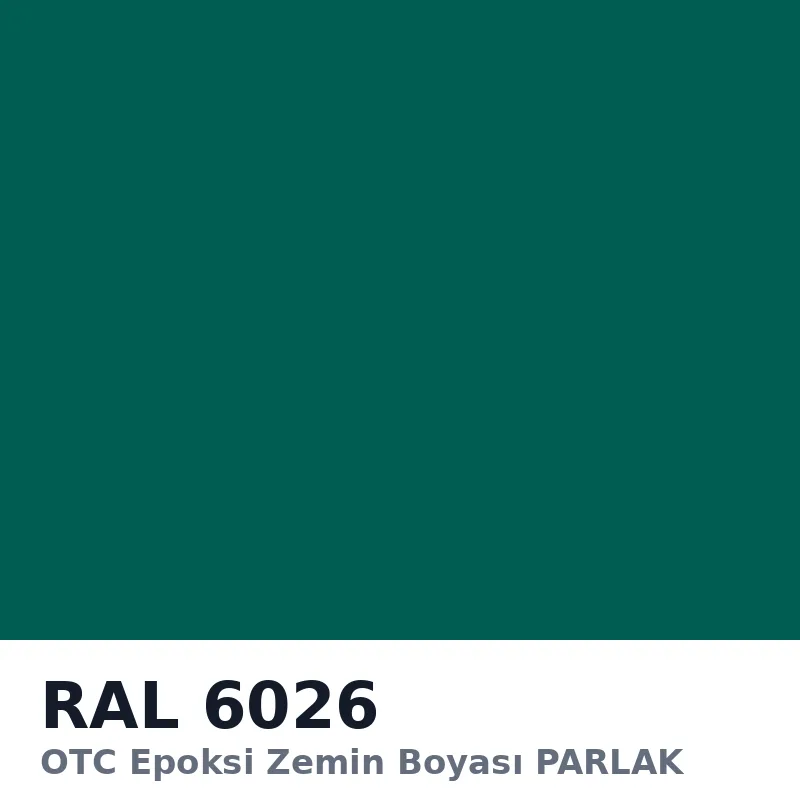 OTC Epoksi Zemin Boyası PARLAK 20kg + 4kg Takım RAL6026