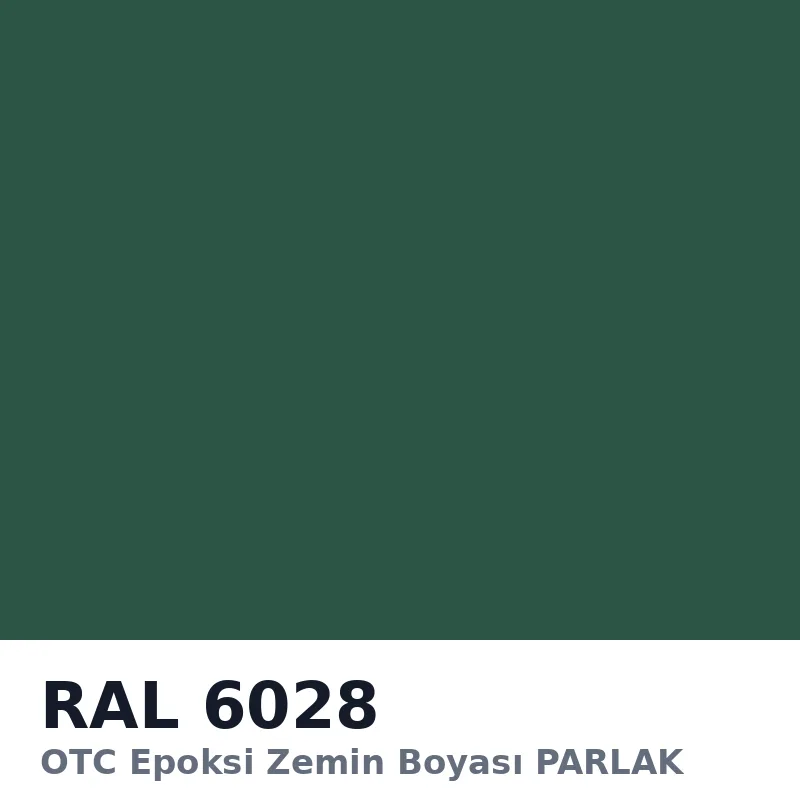 OTC Epoksi Zemin Boyası PARLAK 20kg + 4kg Takım RAL6028