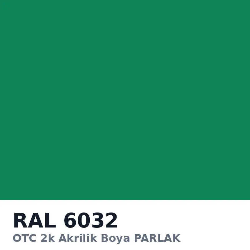 OTC 2k Akrilik Boya PARLAK 16 Kg RAL6032