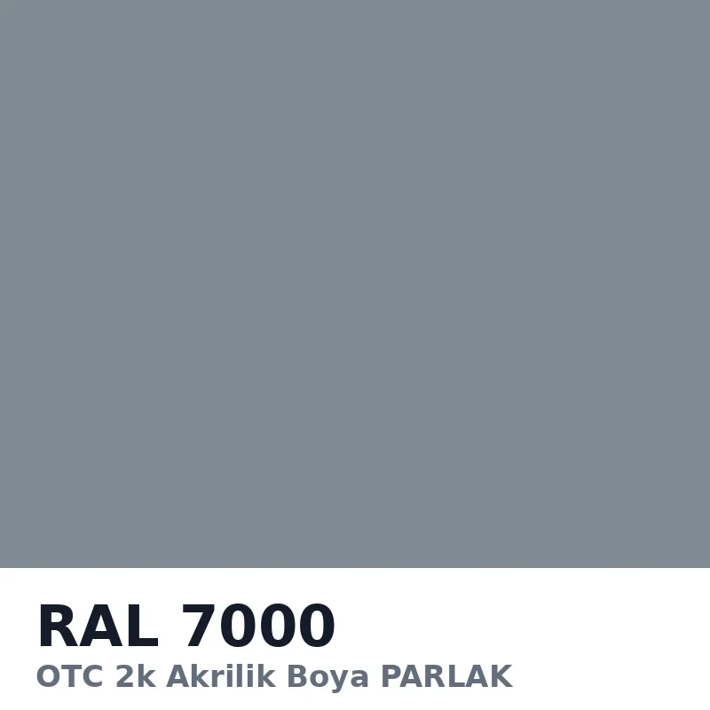 OTC 2k Akrilik Boya PARLAK 16 Kg RAL7000
