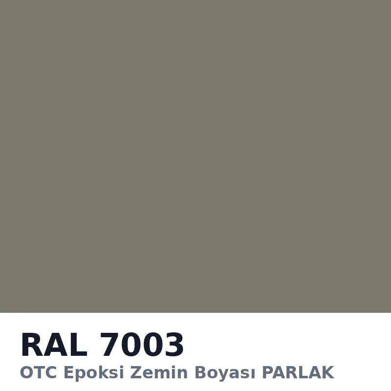 OTC Epoksi Zemin Boyası PARLAK 20kg + 4kg Takım RAL7003