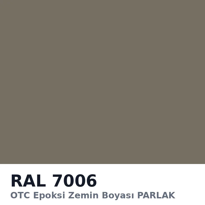 OTC Epoksi Zemin Boyası PARLAK 20kg + 4kg Takım RAL7006