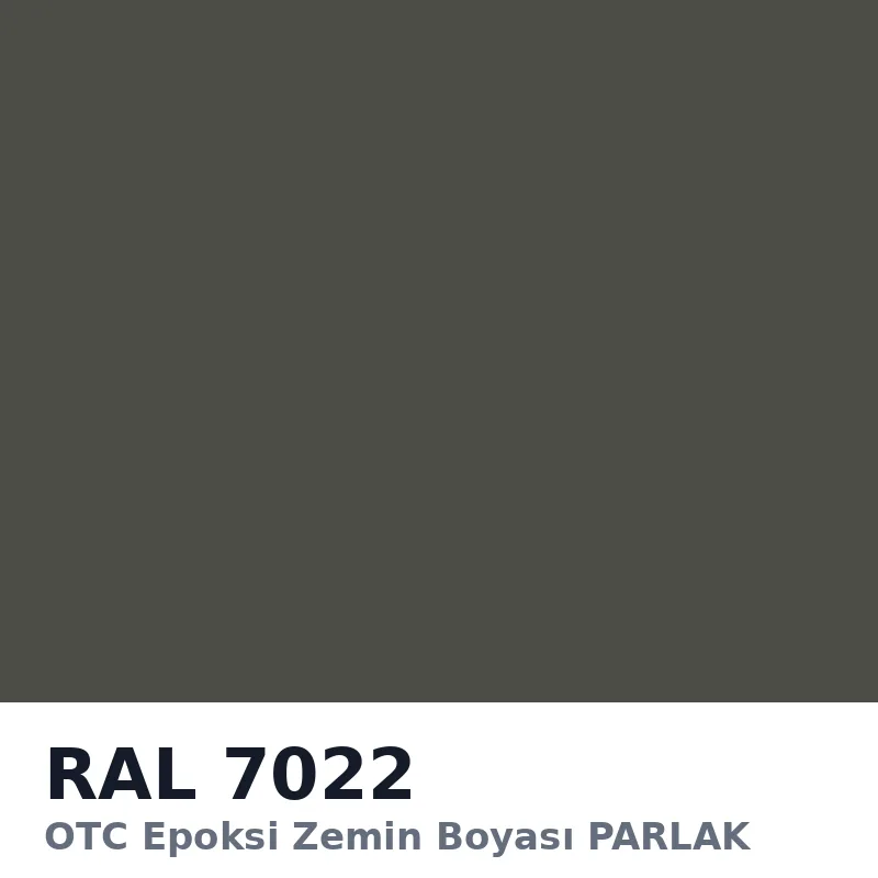 OTC Epoksi Zemin Boyası PARLAK 20kg + 4kg Takım RAL7022