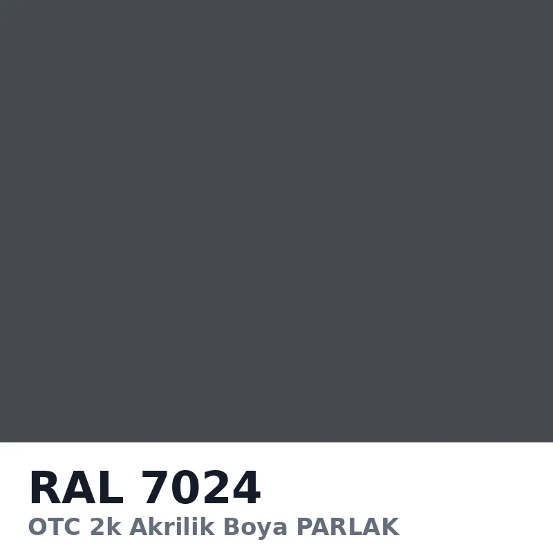 OTC 2k Akrilik Boya PARLAK 16 Kg RAL7024