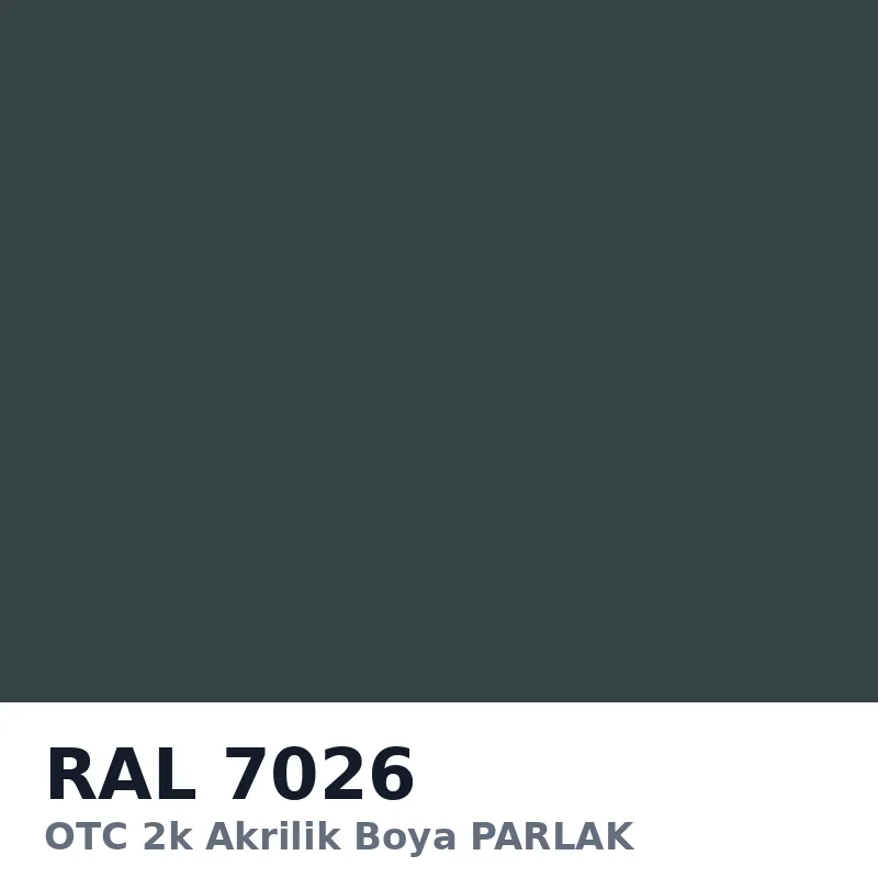 OTC 2k Akrilik Boya PARLAK 16 Kg RAL7026
