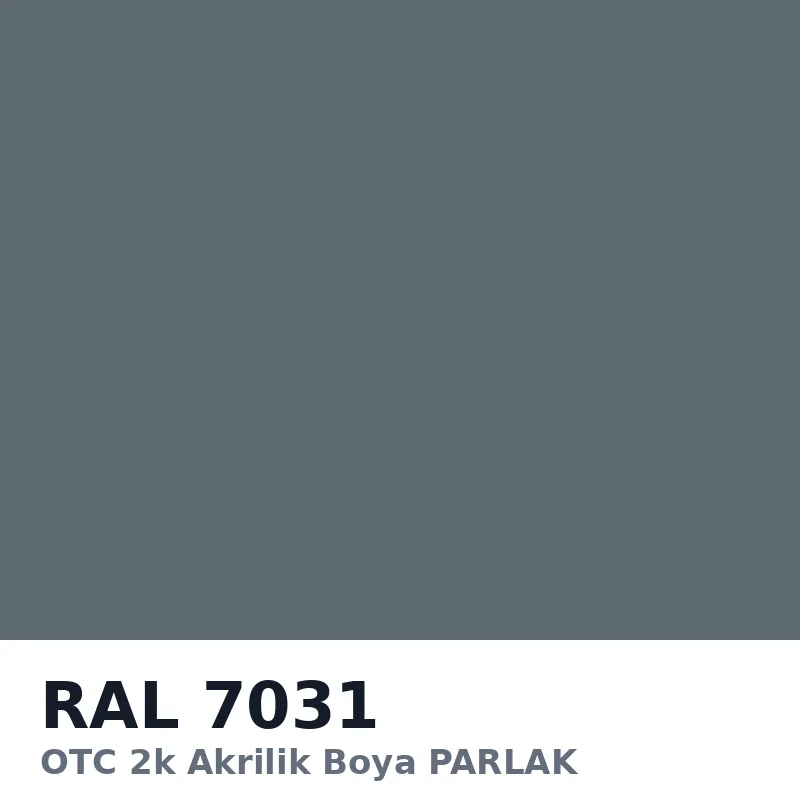 OTC 2k Akrilik Boya PARLAK 16 Kg RAL7031