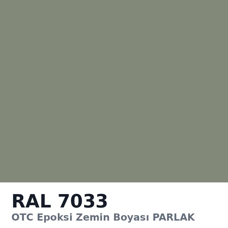 OTC Epoksi Zemin Boyası PARLAK 20kg + 4kg Takım RAL7033